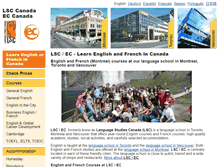 Tablet Screenshot of language-school-canada.com